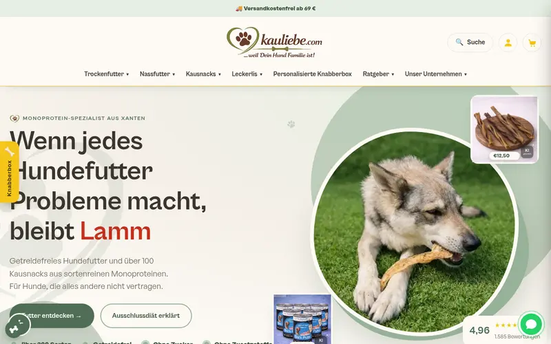 Website von Kauliebe